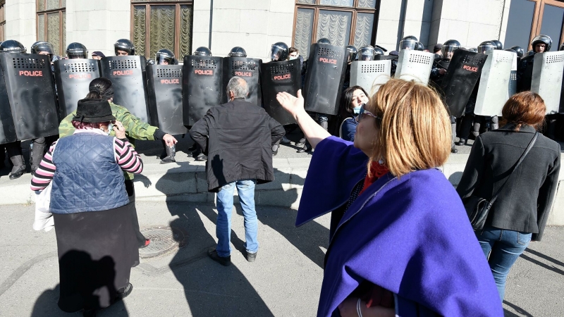 Полиция отпустила 41 задержанного на митинге в Ереване