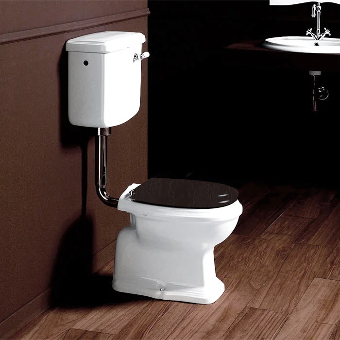 Унитазы с высоким бачком в ретро-стиль в ванной: какие бывают и зачем выбирают