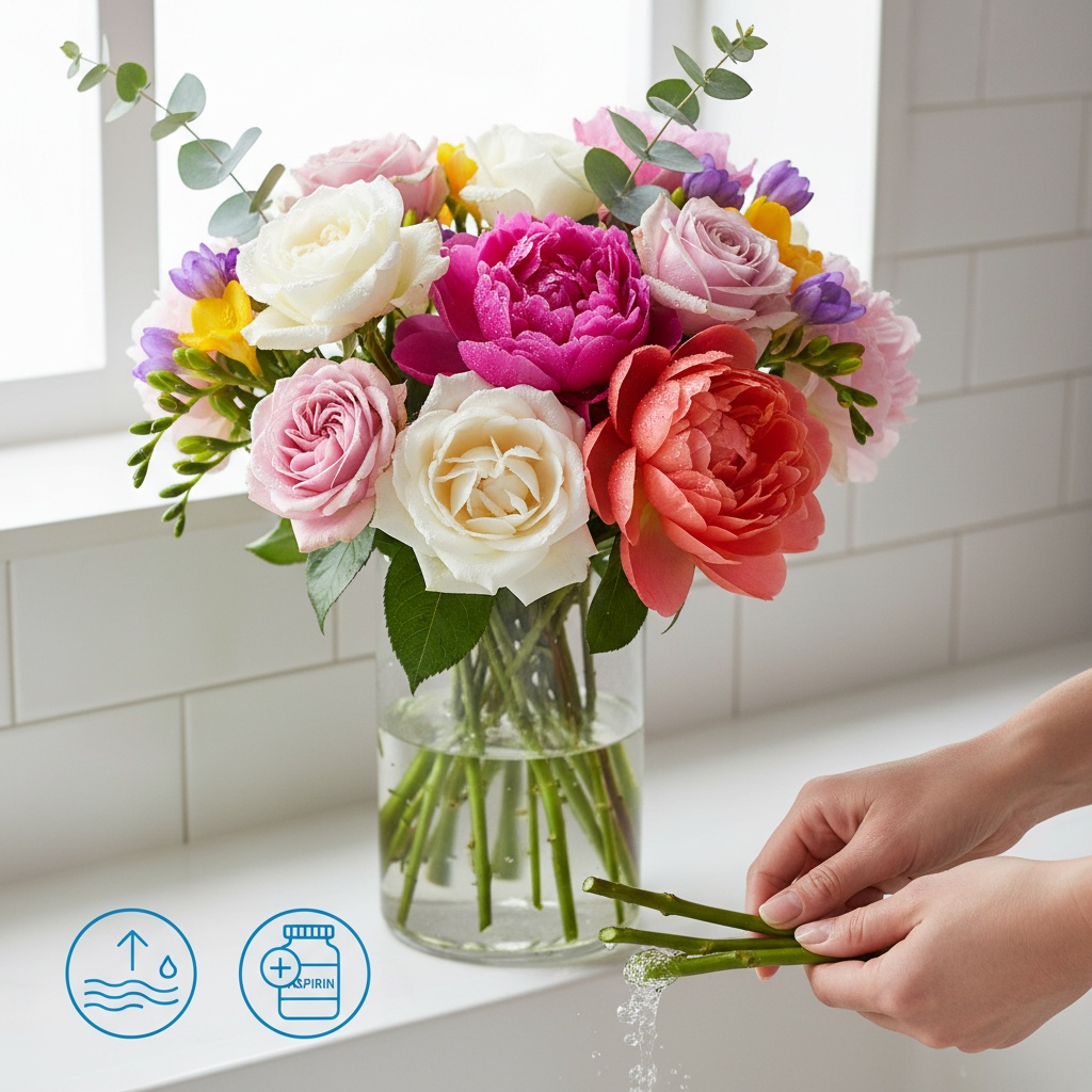 Как правильно ухаживать за срезанными цветами: 7 советов