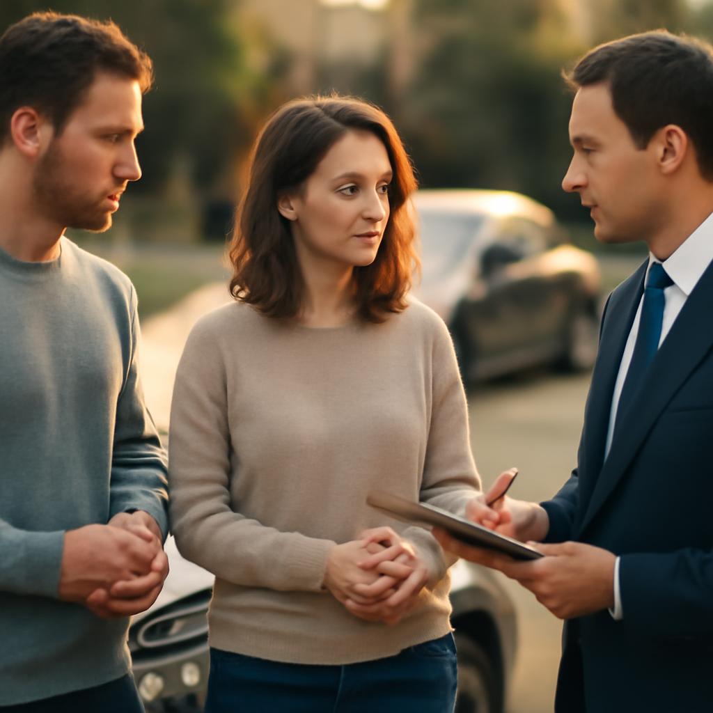 Обсуждение страхового случая после ДТП с представителем компании